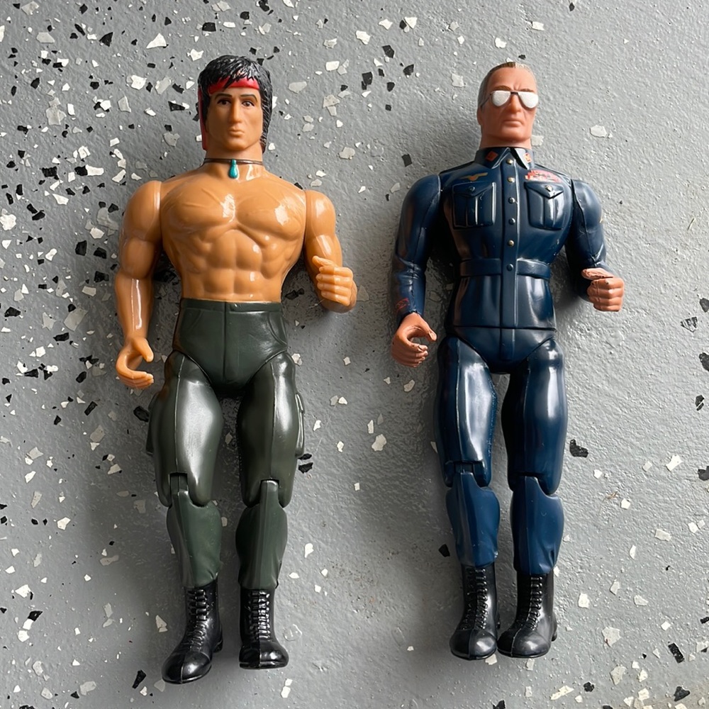 Vintage Rambo figures circa 1985